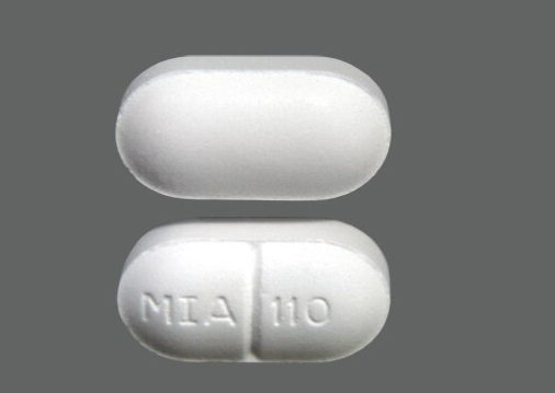 BAC 50mg-325mg-40mg Tablet Mikart Inc Pill Identification: MIA 110 